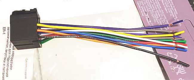 Разъем ИСО для автомагнитол, 2 гнезда акустика+питание Евро ISO LECAR000010413 - изображение 1