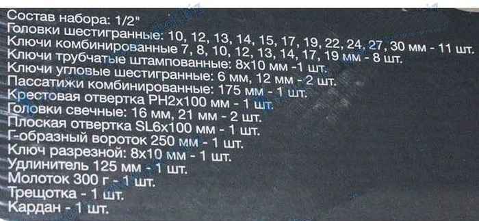 Набор инструментов 33 предмета в кейсе, хром-ванадий <b>LECAR-0000228-14</b> - изображение 1