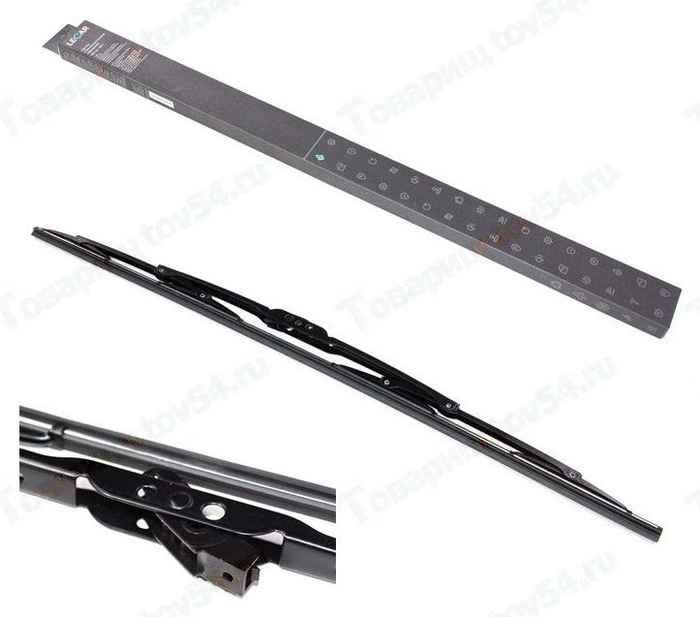 Щетка стеклоочистителя каркасная 650мм 26', 1 сменный адаптер <b>LECAR-0000808-01</b> - изображение