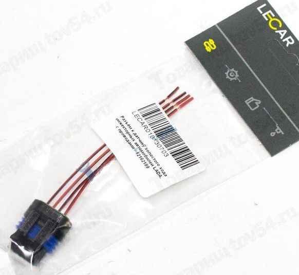 Колодка датчика холостого хода ВАЗ 4 провода <b>LECAR LECAR-0101307-03</b> - изображение
