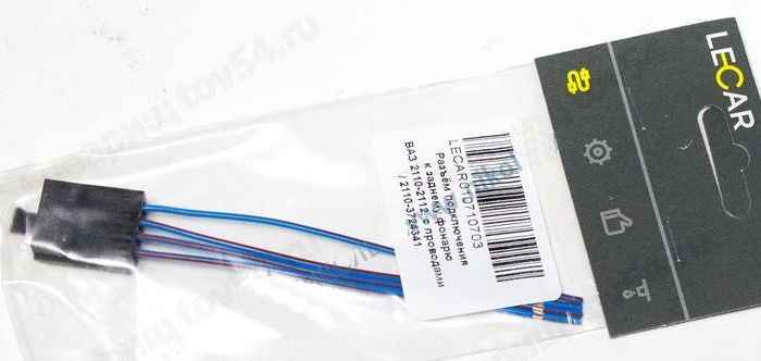 Колодка заднего фонаря ВАЗ 2110-2112 <b>LECAR-0107107-03</b> - изображение