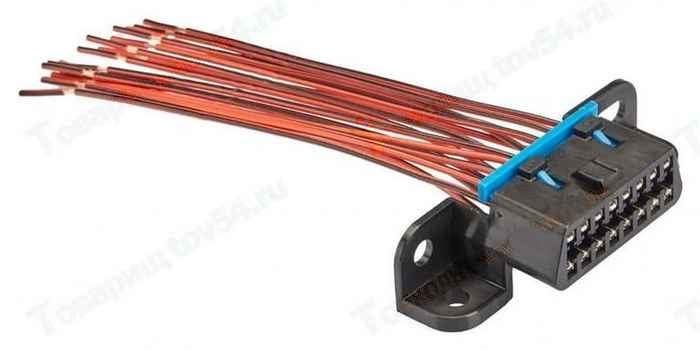 Разъем диагностики (16 контак.) Евро-3, 4 с проводами <b>LECAR010880703</b> (12110250) - изображение