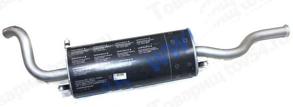 Глушитель ВАЗ 2113-2114 <b>LECAR 011022702</b> - изображение