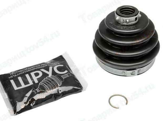 Пыльник ШРУС ВАЗ 2108-2110 наружный (+2 хомута, смазка) <b>LECAR011112502</b> - изображение