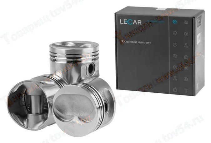 Поршни ВАЗ 21083 (82,8) группа E (с пальцами) <b>LECAR011662002</b> - изображение Поршни ВАЗ 21083 (82,8) группа E (с пальцами) <b>LECAR011662002</b> - изображение