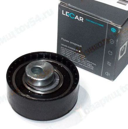 Ролик натяжителя ВАЗ 2190 Гранта (8кл) самонатяжной <b>LECAR-0121026-02</b> - изображение