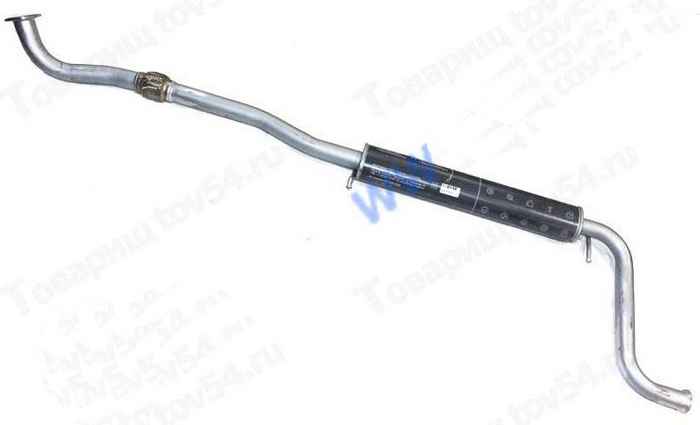 Резонатор ВАЗ 21101/2170 с виброкомпенсатором <b>LECAR014242702</b> - изображение