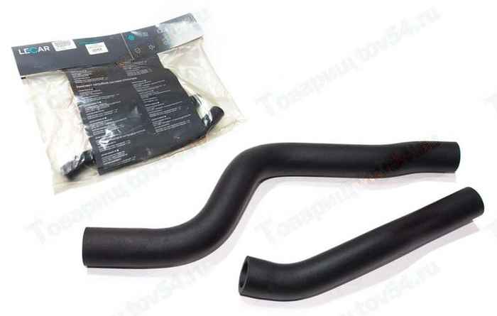 Патрубки отопителя ВАЗ 2123 Нива Шевроле (2шт) (с длинным патрубком) <b>LECAR-0160135-02</b> - изображение