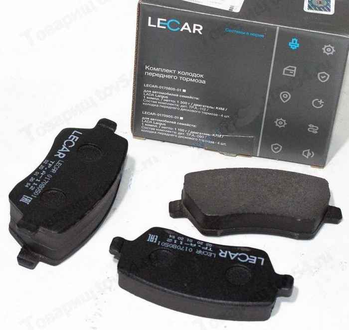 Колодки тормозные передние Lada Largus (K4M) <b>LECAR017080501</b> - изображение Колодки тормозные передние Lada Largus (K4M) <b>LECAR017080501</b> - изображение
