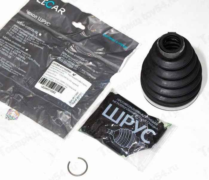 Пыльник ШРУС Lada Largus наружный (смазка+2 хомута+кольцо) <b>LECAR017102502</b> - изображение