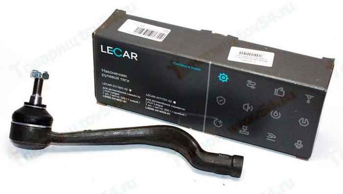 Наконечник рулевой Renault Logan (после 2004) Largus наружный левый 6001550442 <b>LECAR-0171601-02</b> - изображение