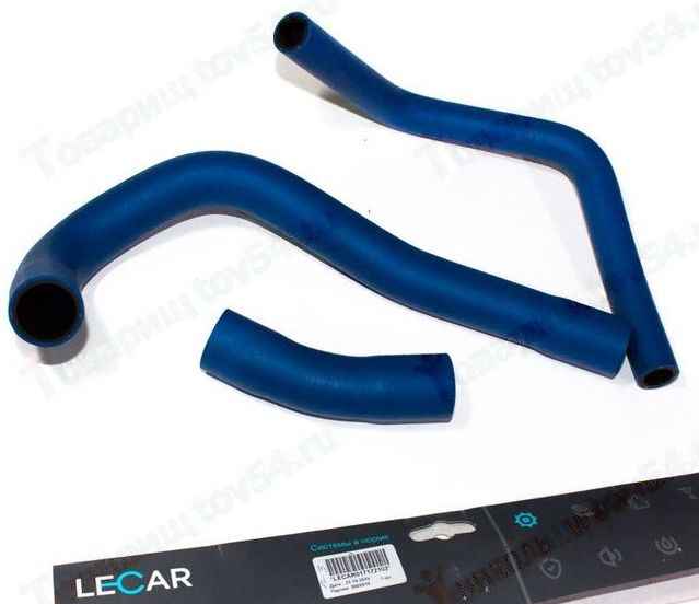 Патрубок радиатора Renault Logan, Largus (8кл) отводящи тройник синий <b>LECAR-0171721-02</b> - изображение Патрубок радиатора Renault Logan, Largus (8кл) отводящи тройник синий <b>LECAR-0171721-02</b> - изображение