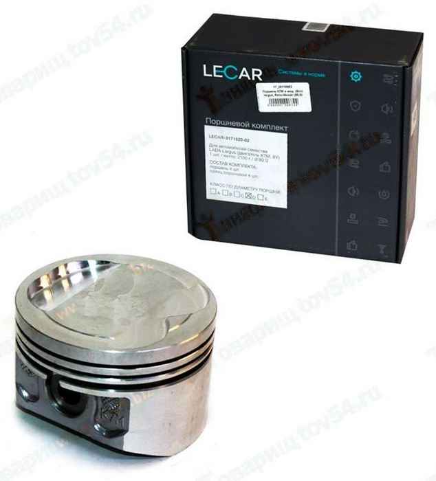 Поршень К7М и мод. (8кл) largus, Reno-Nissan (80,0) (с пальцами) группа D <b>LECAR-0171920-02</b> - изображение