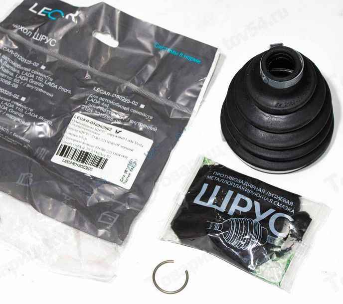 Пыльник ШРУС ВАЗ 2180 Vesta наружный (смазка+2 хомута+кольцо) <b>LECAR018082502</b> - изображение