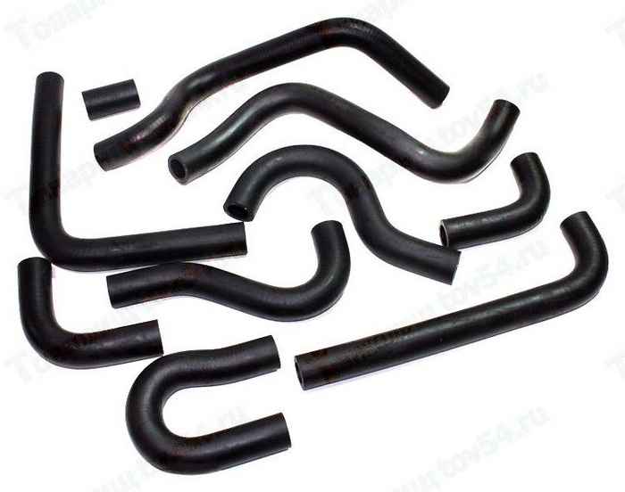 Патрубок печки Газель ЗМЗ-405, 406 Е-3 (10 шт) <b>LECAR-0210219-02</b> - изображение