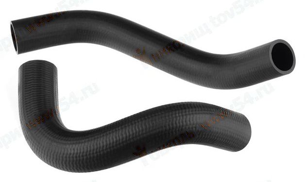 Патрубки радиатора Газ-53 (2шт) <b>LECAR-0240118-02</b> - изображение