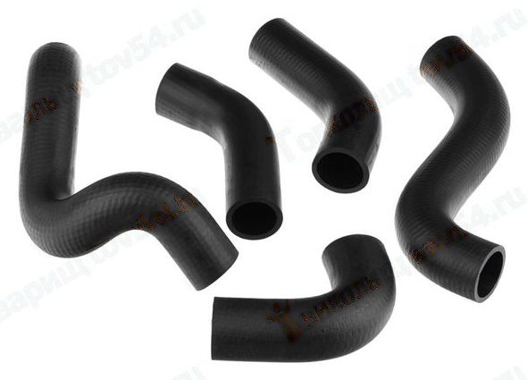 Патрубки радиатора Газ 3302 дв.Крайслер (5шт) <b>LECAR-0240718-02</b> - изображение