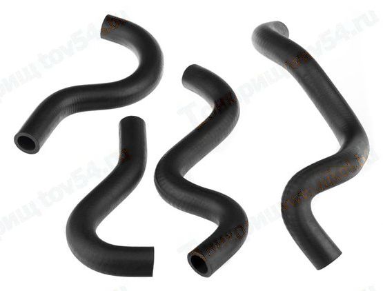 Патрубки отопителя Газель Бизнес УМЗ 4216 (4шт) <b>LECAR-0270519-02</b> - изображение