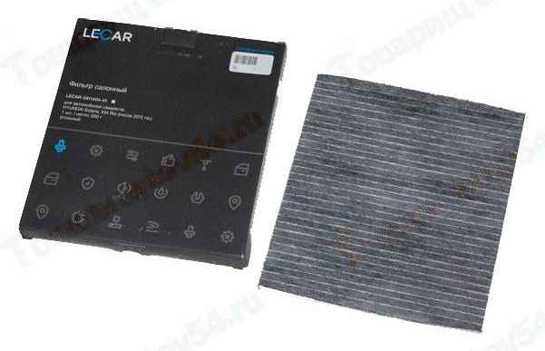 Фильтр салонный / отопителя Hyundai Solaris после 2012г угольный <b>LECAR LECAR041140401</b> - изображение