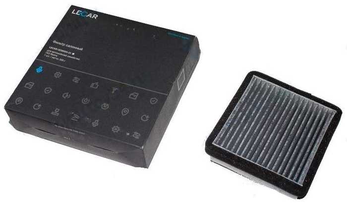 Фильтр салонный Волга угольный <b>LECAR-0230604-01</b> - изображение 1