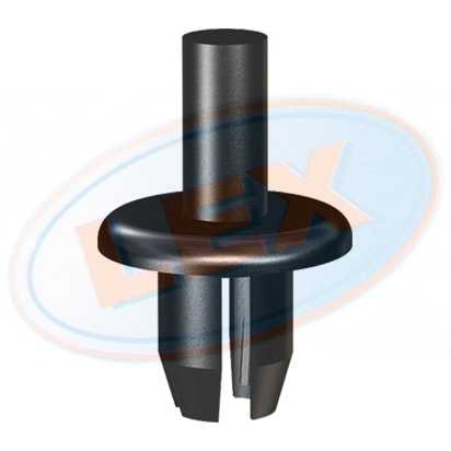 Клипса распорная черная <b>LEX WW-0254</b> - изображение Клипса распорная черная <b>LEX WW-0254</b> - изображение