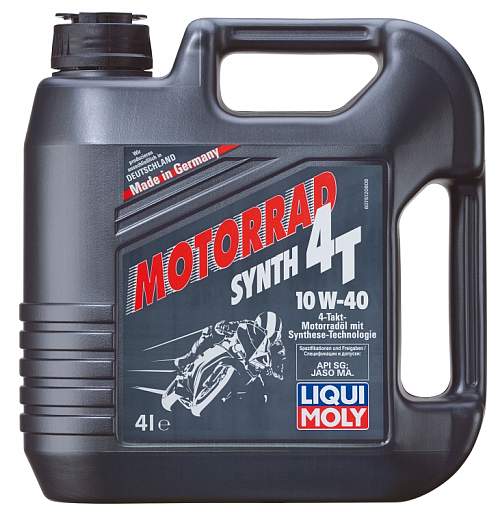 Масло моторное синтетическое 4л 10w40 SL Liqui Moly Racing Synth 4T 7512 - изображение