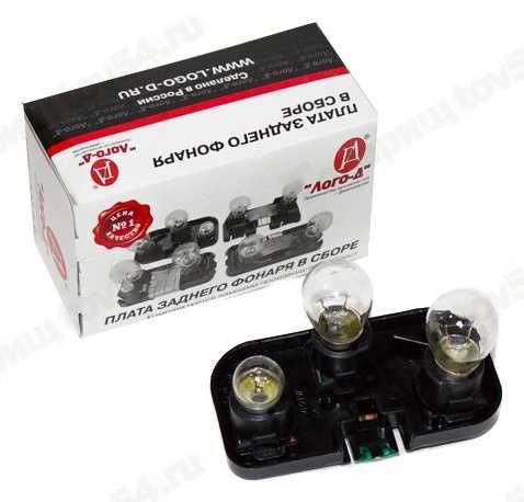 Плата заднего фонаря ВАЗ ВАЗ 2111 (угол) правый с лампами <b>Лого-Д 2111-3716292</b> - изображение