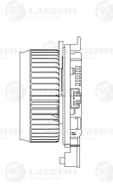 Вентилятор отопителя салона для а/м Toyota Land Cruiser 200 (07-)/Lexus LX 570 (07-) <b>LUZAR LFh1990</b> - изображение