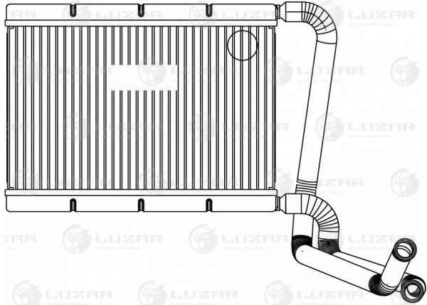 Радиатор отопителя ВАЗ 21214 Urban FL <b>LUZAR LRh 0128</b> - изображение 1