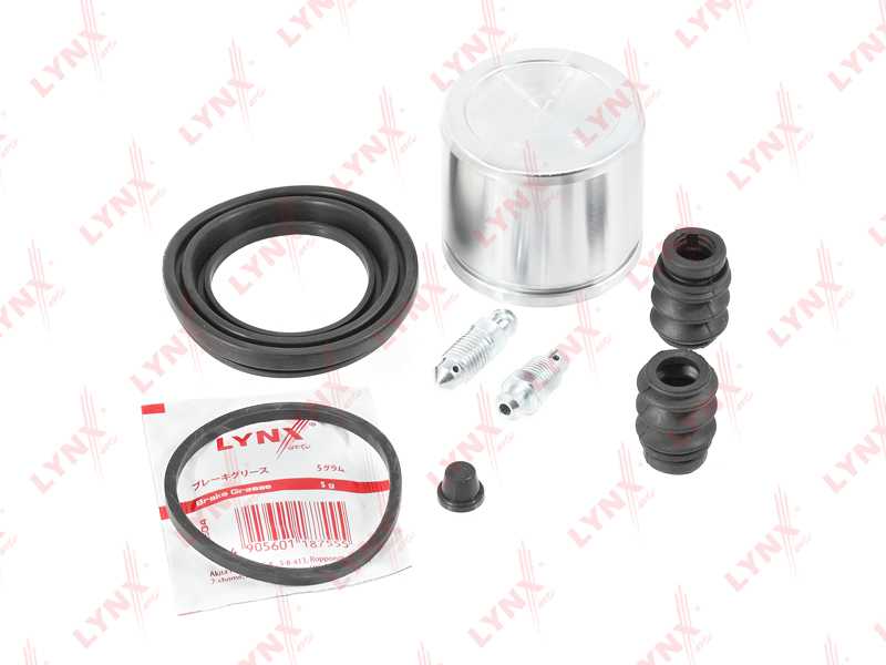 Р-кт суппорта тормозного с поршнем переднего (поршень D=54mm, суппорт Nissin) HONDA Civic VII 00-05 / Civic(FD) 05> / FR-V 04> / Stream(RN) 01>, SUZUKI Liana 01> <b>LYNXAUTO BC-6364</b> - изображение