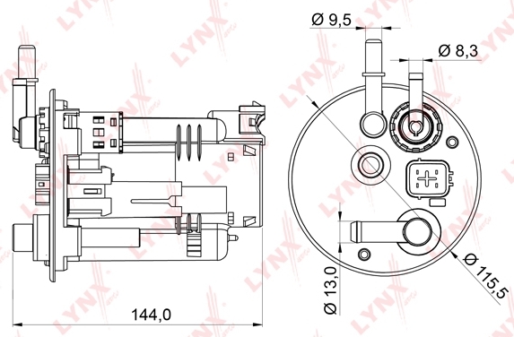 Фильтр топливный LYNX LF-979M - изображение 2