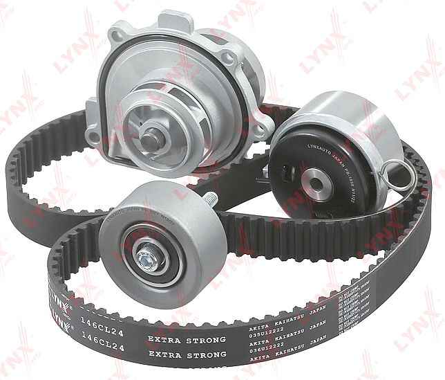 Комплект ремня грм с водяным насосом <b>LYNXAUTO PW-1238</b> - изображение