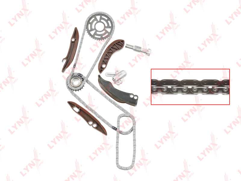 Комплект цепи грм подходит для BMW 1(E81/F20) 1.6D-2.0D 06> / 3(E90/F30) 2.0D 04> / 5(E60/F10) 2.0D 06> / X1(E84) 2.0D 09-15 / X3(E83) 2.0D 07> / X5(F15) 2.0D 13> <b>LYNXAUTO TK-0007</b> - изображение