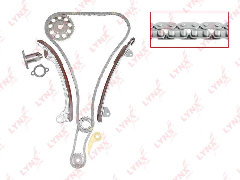 Комплект цепи грм подходит для TOYOTA Allion/Premio(T24) 2.0 01-05 / Alphard 2.4 03-14 / Avensis(T22/T25) 2.0-2.4 00-08 / Avensis Verso/Picnic 2.0-2.4 01-09 / Caldina(T24) 2.0 02-07 / Camr <b>LYNXAUTO TK-0059</b> - изображение