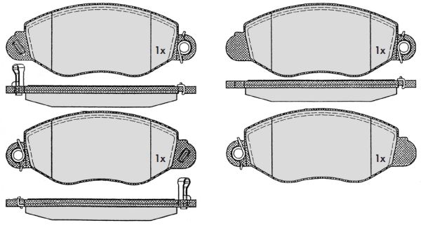 Колодки тормозные FORD TRANSIT 00-06 передние <b>MAFF 7.757.0</b> - изображение Колодки тормозные FORD TRANSIT 00-06 передние <b>MAFF 7.757.0</b> - изображение