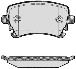 Колодки торм зад A6 04- (GDB1516) <b>MAFF 7.819.1</b> - изображение