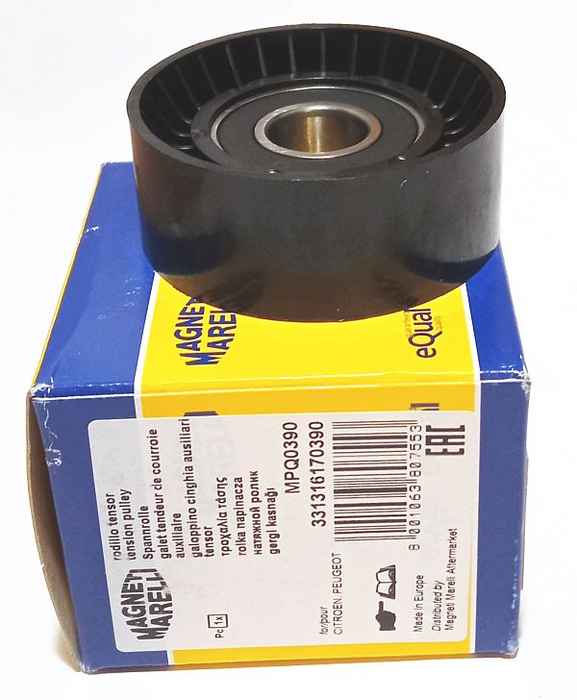 Натяжной ролик поликлинового ременя MAGNETI MARELLI MPQ0390 / 331316170390 - изображение 1