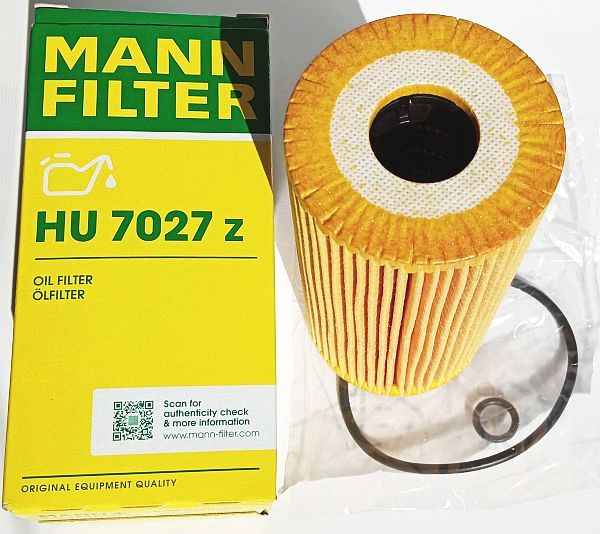Фильтр масляный MANN-FILTER HU 7027 z - изображение 1