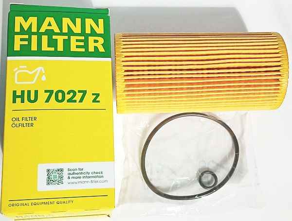 Фильтр масляный MANN-FILTER HU 7027 z - изображение Фильтр масляный MANN-FILTER HU 7027 z - изображение