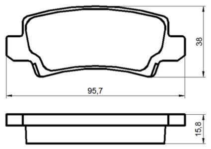 Колодки тормозные дисковые к-т Toyota Corolla <b>МАРКОН 14100158</b> - изображение