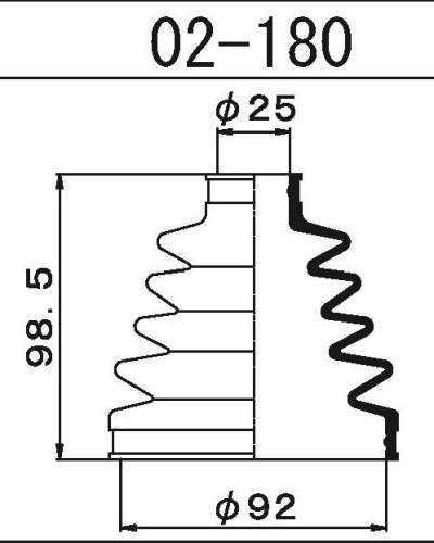 MARUICHI 02180 - пыльник ШРУСа - изображение 1