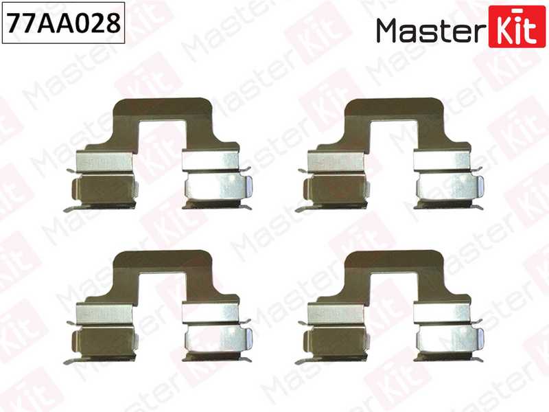 Комплект установочный дисковых колодок VOLKSWAGEN PASSAT 05-10->, JETTA III,IV, GOLF V, VI, VII 03- <b>MASTERKIT 77AA028</b> - Комплект установочный дисковых колодок VOLKSWAGEN PASSAT 05-10->, JETTA III,IV, GOLF V, VI, VII 03- <b>MASTERKIT 77AA028</b> - изображение