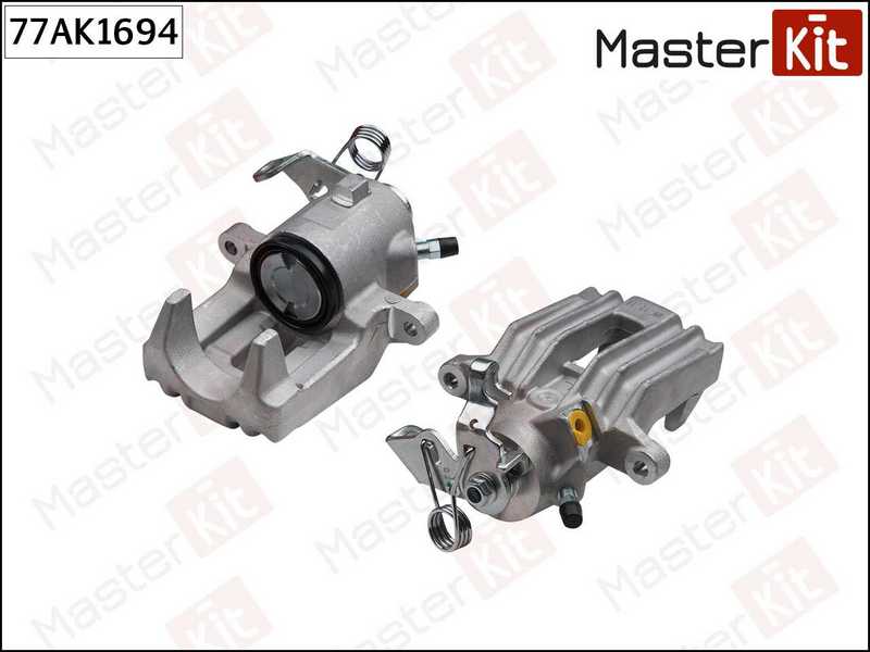 Суппорт тормозной зад. лев. Audi A3 (8L1) 1996 - 2006, Skoda OCTAVIA I (1U2) 1996 - 2010, VW BORA (1 <b>MASTERKIT 77AK1694</b> - изображение