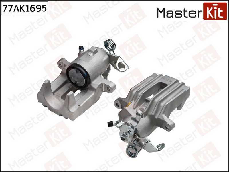 Суппорт тормозной зад. прав. Audi A3 (8L1) 1996 - 2006, Skoda OCTAVIA I (1U2) 1996 - 2010, VW BORA ( <b>MASTERKIT 77AK1695</b> - изображение