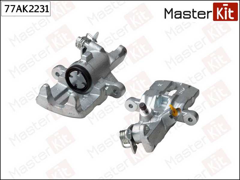 Суппорт тормозной задний правый Nissan ALMERA II (N16) 2000 -, PRIMERA (P11) 1996-2001 <b>MASTERKIT 77AK2231</b> - изображение