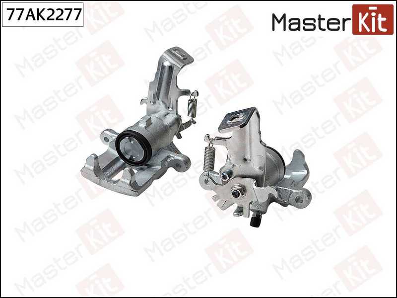 Суппорт тормозной задний правый Nissan ALMERA II (N16) 2000 -, PRIMERA (P11) 1996-2001 <b>MASTERKIT 77AK2277</b> - изображение