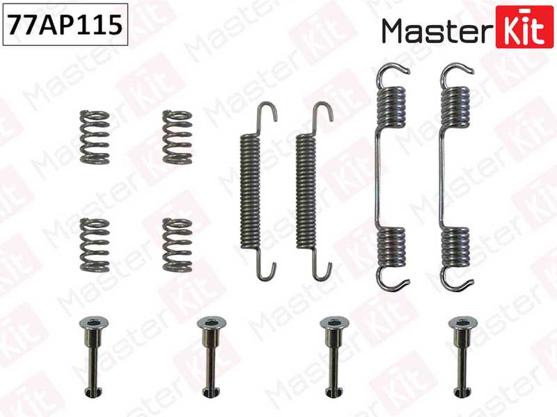 Комплект установочный дисковых колодок BMW E36 <b>MASTERKIT 77AP115</b> - изображение