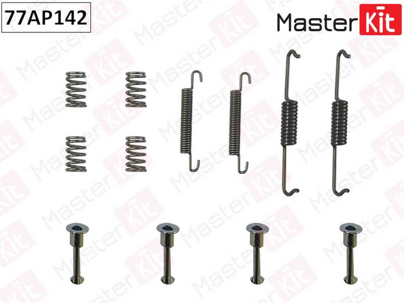 Комплект установочный дисковых колодок Audi Q7 <b>MASTERKIT 77AP142</b> - изображение