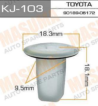 Клипса крепежная Masuma 103-KJ <b>MASUMA KJ-103</b> - изображение
