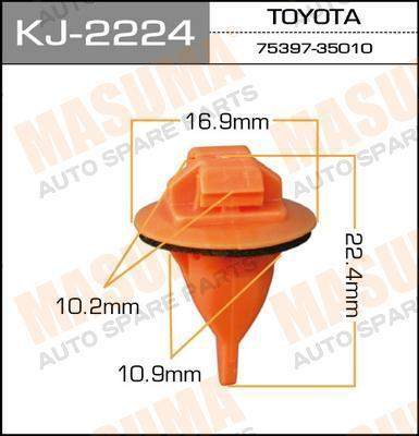 Покер пластм.крепежный 'Masuma' 2224-KJ (уп.50шт) <b>MASUMA KJ-2224</b> - изображение